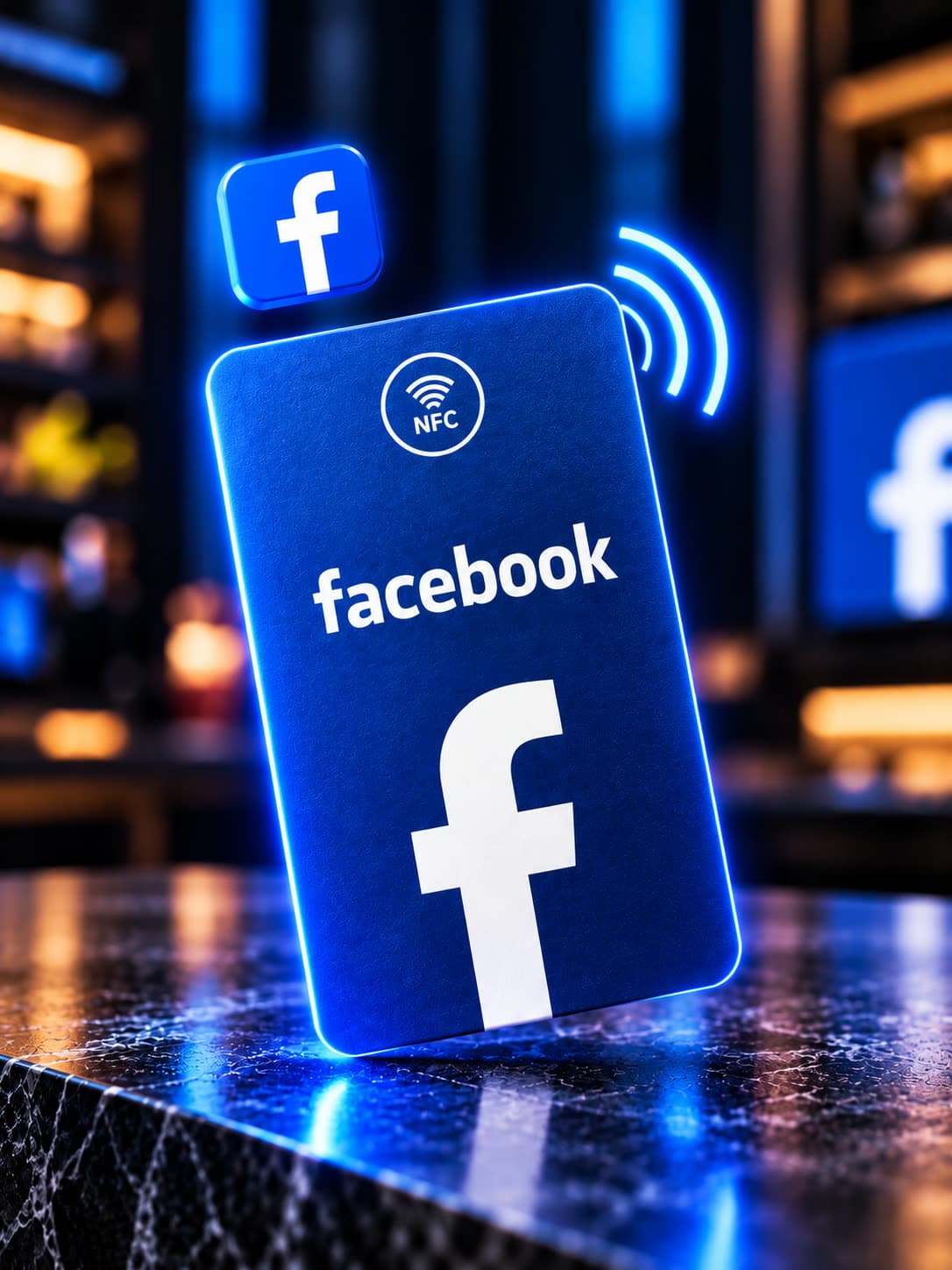 Facebook NFC card