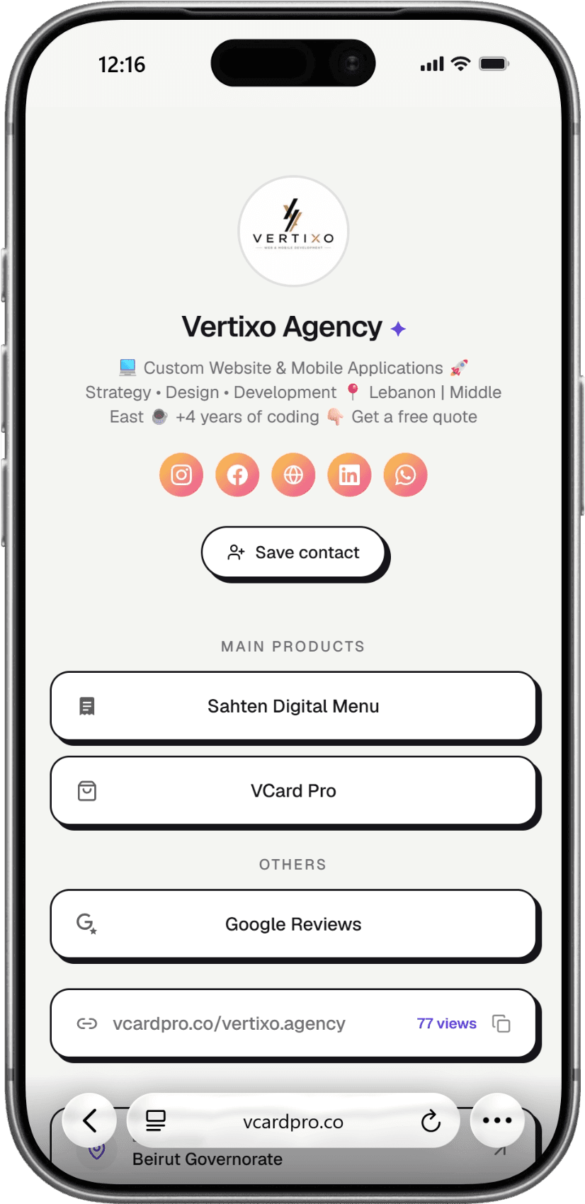 VCard Pro